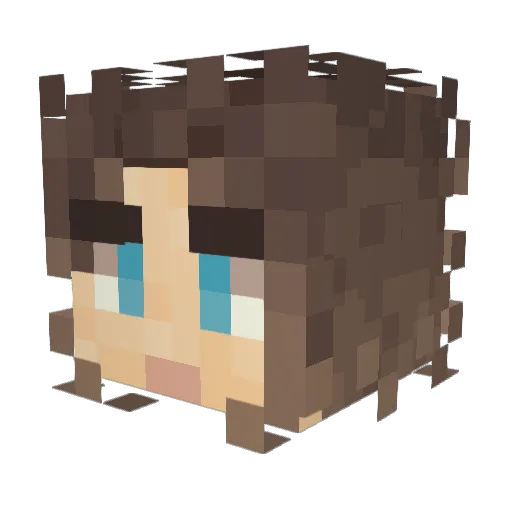 NorthStar_17 Minecraft avatar head, 3D render