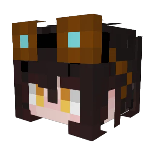 NorthWindaaa Minecraft avatar head, 3D render
