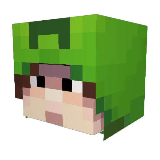 North_Forest Minecraft avatar head, 3D render