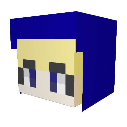 North_star_104 Minecraft avatar head, 3D render