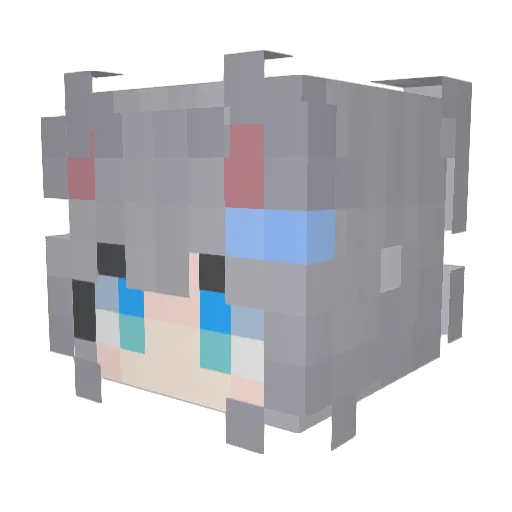 Northcher Minecraft avatar head, 3D render