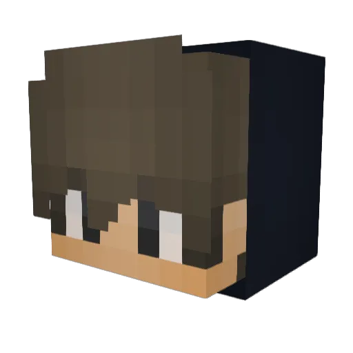 Northed Minecraft avatar head, 3D render