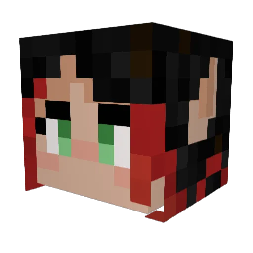 NorthernFae Minecraft avatar head, 3D render