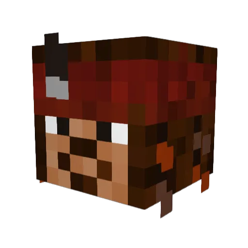 NorthernLen Minecraft avatar head, 3D render