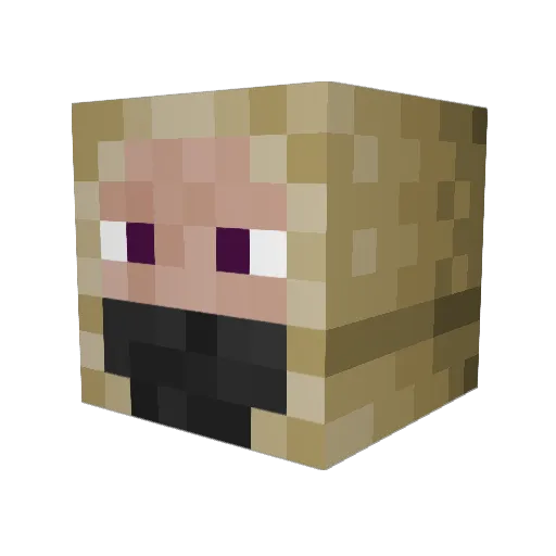 NorthernOdds Minecraft avatar head, 3D render