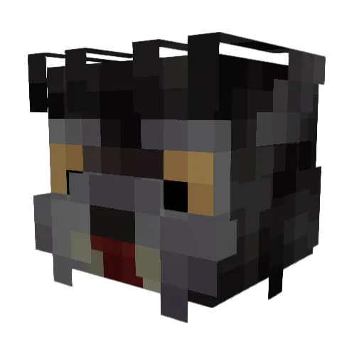 Northlander Minecraft avatar head, 3D render