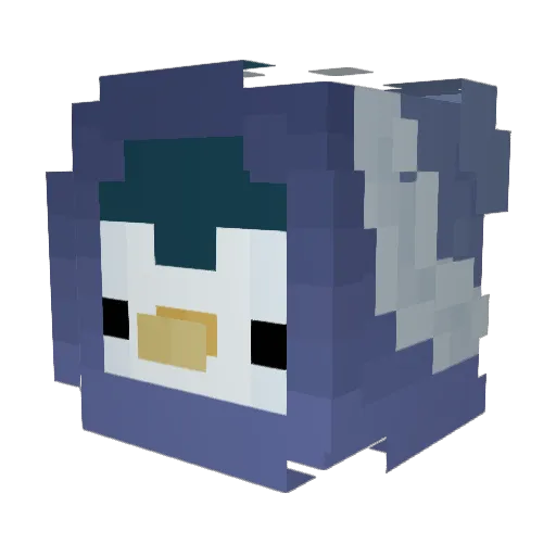 Northpole__ Minecraft avatar head, 3D render