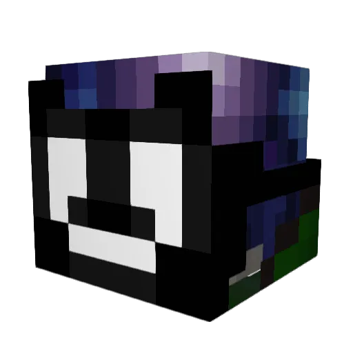 Northuniverse Minecraft avatar head, 3D render