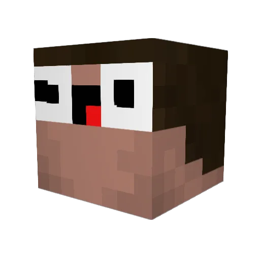 NorthwestKorean Minecraft avatar head, 3D render
