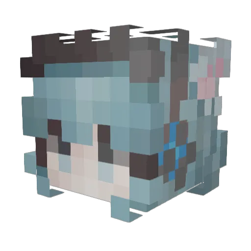 Northyne Minecraft avatar head, 3D render