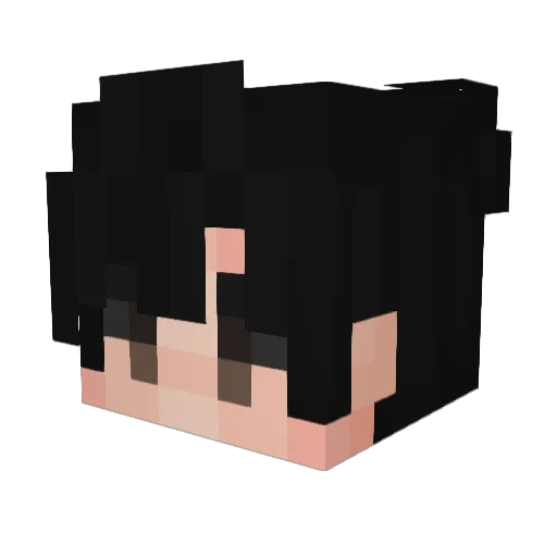 Norurus Minecraft avatar head, 3D render