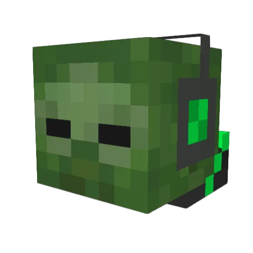 Norus125 Minecraft avatar head, 3D render