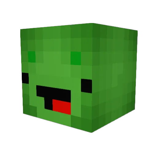 Norutax Minecraft avatar head, 3D render