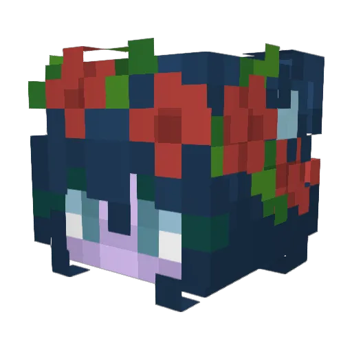 Norw_y Minecraft avatar head, 3D render