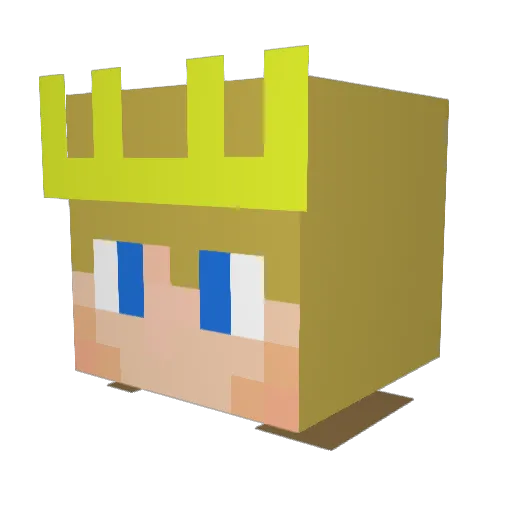 NorwayGamer64 Minecraft avatar head, 3D render