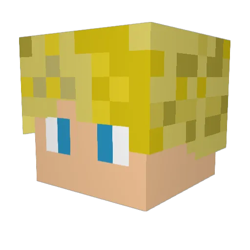 NorwegianBadger Minecraft avatar head, 3D render