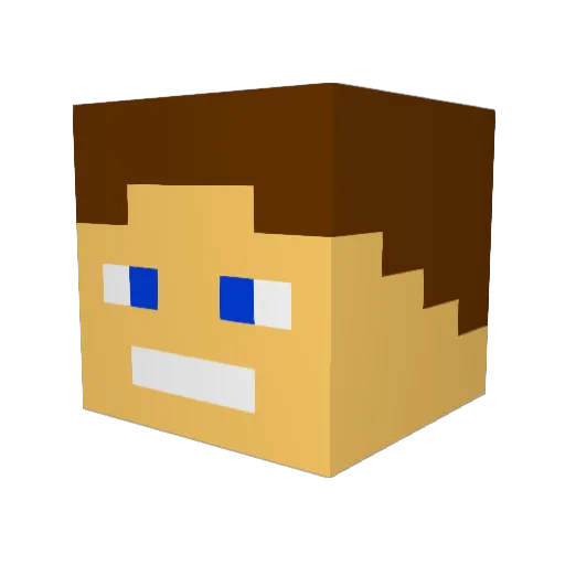 Norwegian_FTW Minecraft avatar head, 3D render