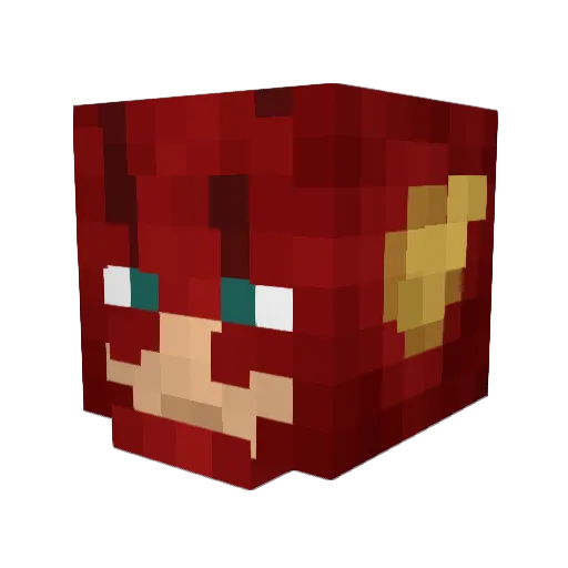 Norweststriker Minecraft avatar head, 3D render
