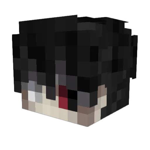 NosDan Minecraft avatar head, 3D render