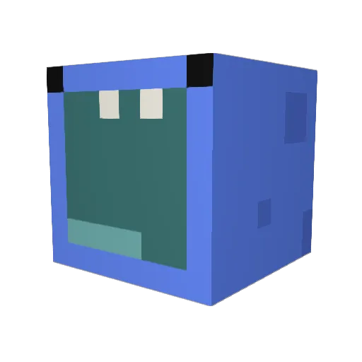Nos_Tag Minecraft avatar head, 3D render