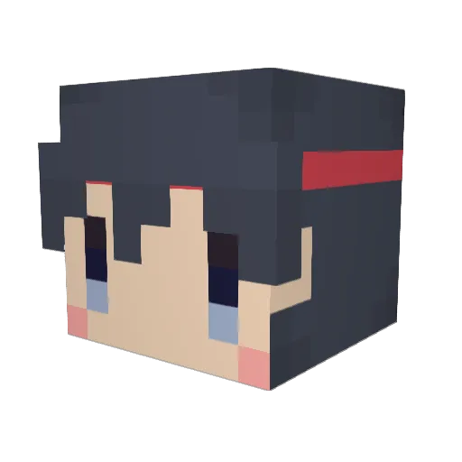 Nosa_tail Minecraft avatar head, 3D render