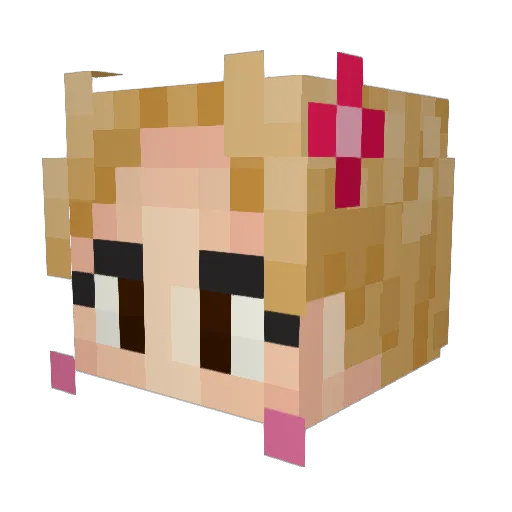 Nosair Minecraft avatar head, 3D render