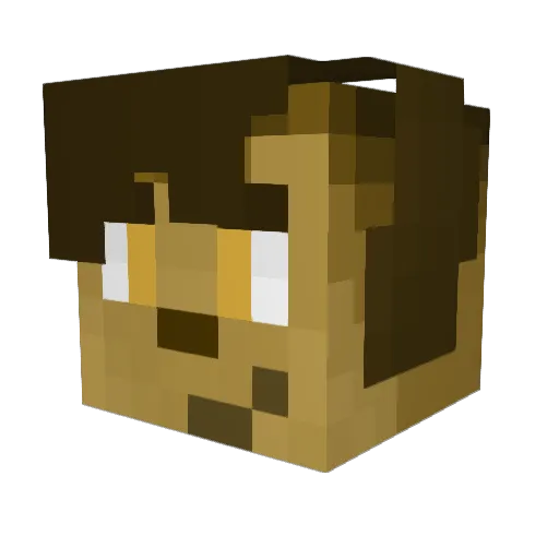 Noschar Minecraft avatar head, 3D render