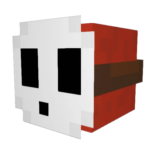 Noschieb Minecraft avatar head, 3D render