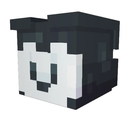 Nosdol Minecraft avatar head, 3D render
