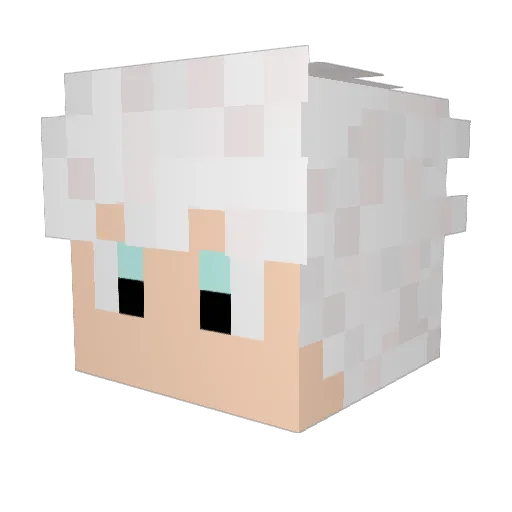 NoseChef Minecraft avatar head, 3D render