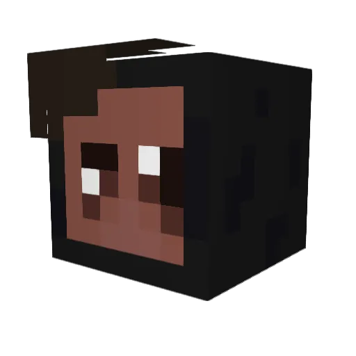 Nosenss Minecraft avatar head, 3D render