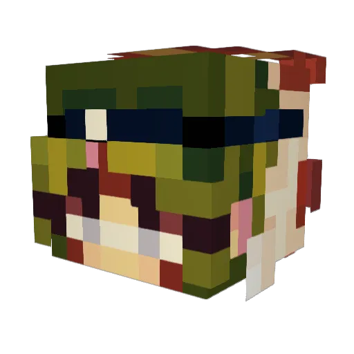 Nosferatu1385 Minecraft avatar head, 3D render