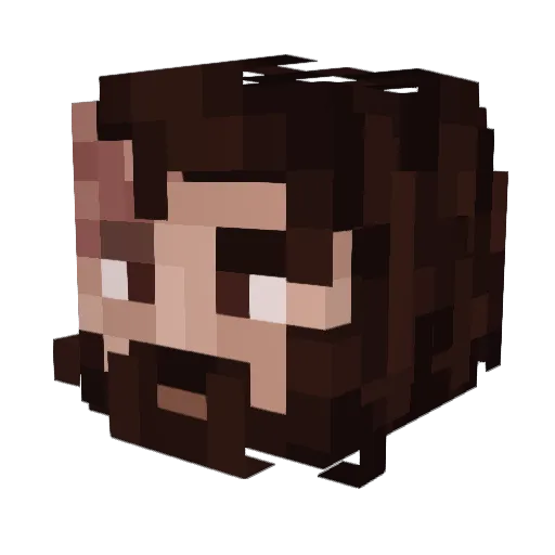 Nosferatu454 Minecraft avatar head, 3D render