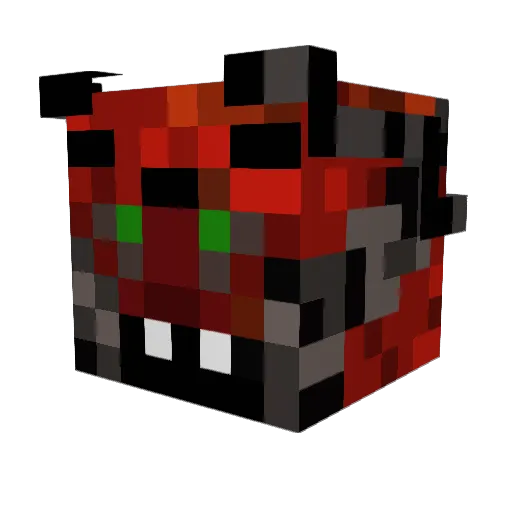 Nosferatu_Zood Minecraft avatar head, 3D render