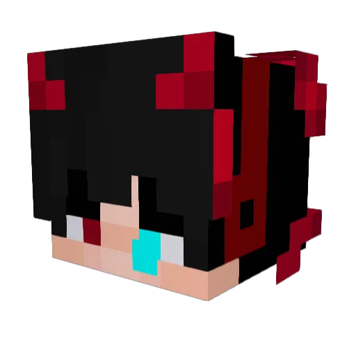 Nosh_gamer Minecraft avatar head, 3D render