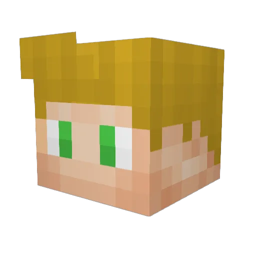 NoskillZ Minecraft avatar head, 3D render