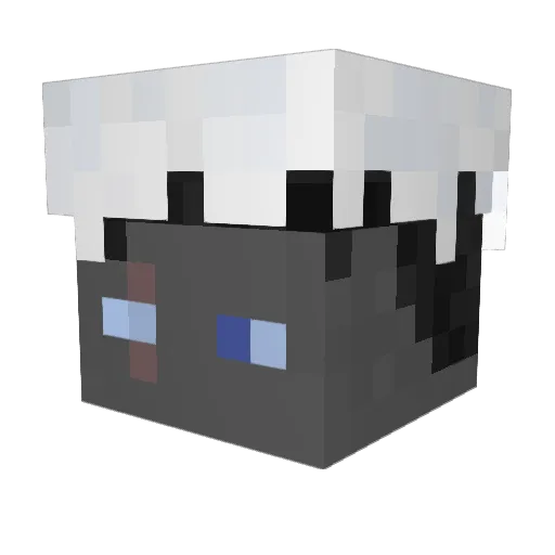 Nosmaj Minecraft avatar head, 3D render