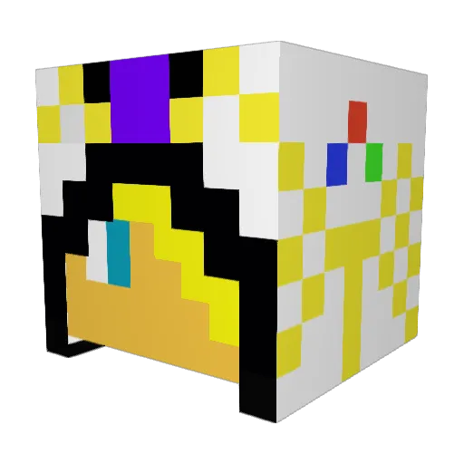 Nosmas13 Minecraft avatar head, 3D render