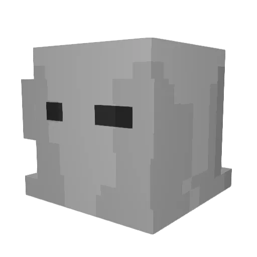 Nosnido Minecraft avatar head, 3D render