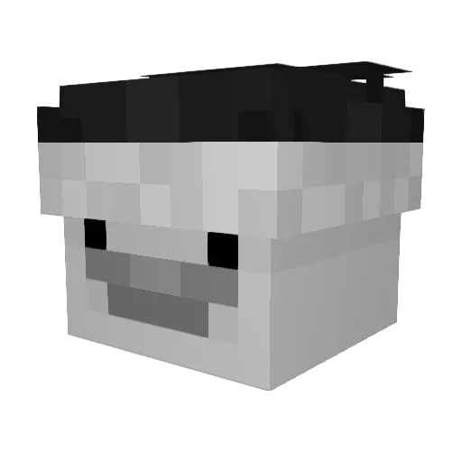 NossKy Minecraft avatar head, 3D render