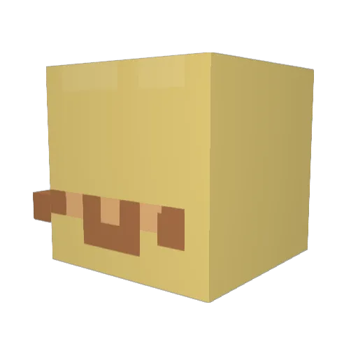 Nostalgia_Lane Minecraft avatar head, 3D render