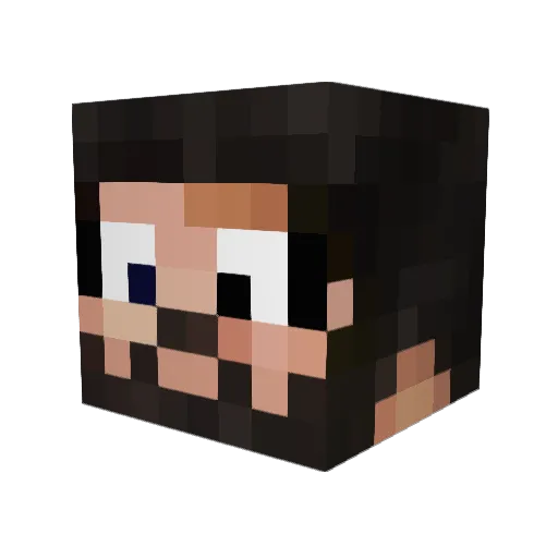 NostalgicNewt Minecraft avatar head, 3D render