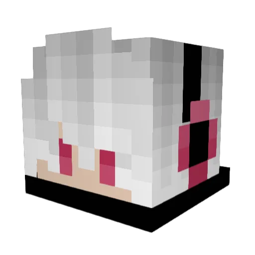 NostalgicRhythm Minecraft avatar head, 3D render