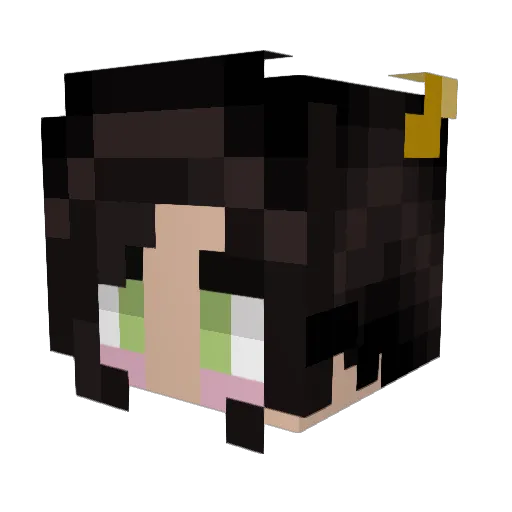 NostalgicT Minecraft avatar head, 3D render