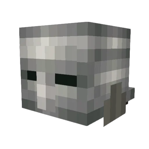 Nostoros Minecraft avatar head, 3D render