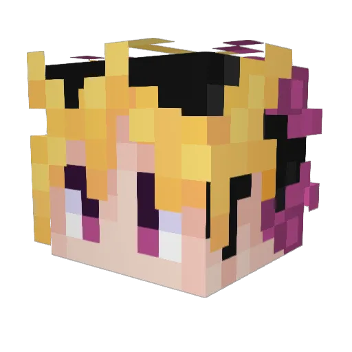 Nostradamaus Minecraft avatar head, 3D render