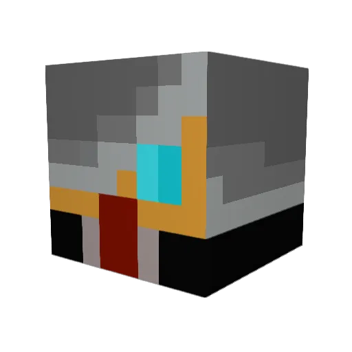 Nostrama Minecraft avatar head, 3D render
