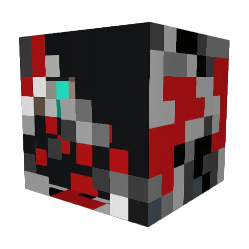 Nosyrov Minecraft avatar head, 3D render