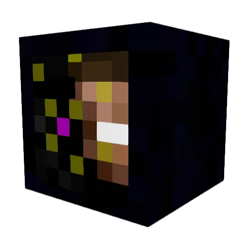 Not0fThisWorld Minecraft avatar head, 3D render