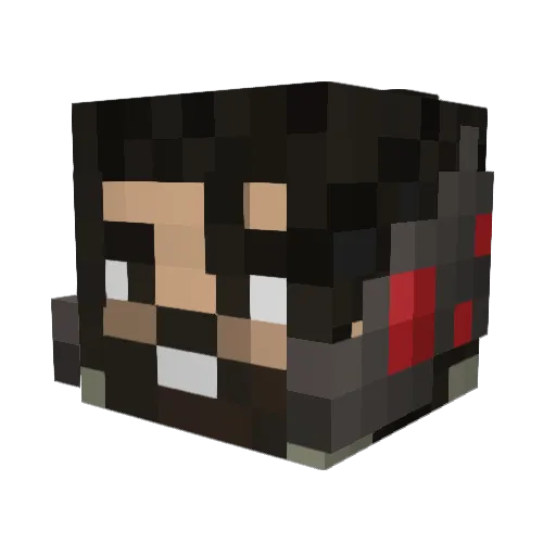 Not2Good121 Minecraft avatar head, 3D render